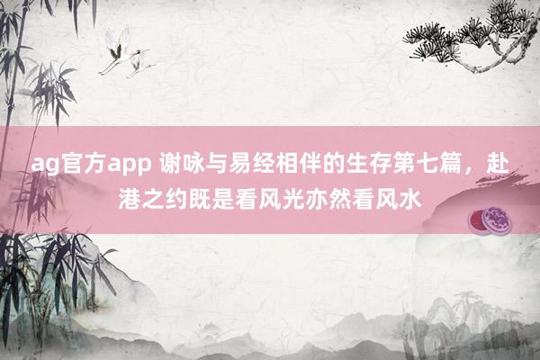 ag官方app 谢咏与易经相伴的生存第七篇，赴港之约既是看风光亦然看风水